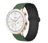 Correas de Repuesto Compatibles con OPPO Watch X2 Mini/ X2/X/2/SE,para Oneplus Watch 3/2/2R-Cinturón de Silicona Suave con Cierre Magnético,Banda Deportiva Unisex para Mujeres y Hombres (Verde, 22mm)