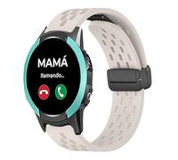 Correas de Repuesto Compatibles con SaveFamily Reloj Inteligente - Banda de Silicona Transpirable, Ajustable y Cómoda - Compatible con SaveFamily Slim 4G/SaveFamily Enjoy 18mm Correas (Blanco)