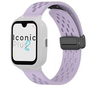 Correas de Repuesto Compatibles con SaveFamily SmartWatch-Banda de Silicona Transpirable, Ajustable y Cómoda-Compatible con SaveFamily Iconic Plus 2/Senior/SaveWatch Plus 4G 20mm Correas (Morado)