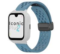 Correas de Repuesto Compatibles con SaveFamily SmartWatch-Banda de Silicona Transpirable, Ajustable y Cómoda-Compatible con SaveFamily Iconic Plus 2/Senior/SaveWatch Plus 4G 20mm Correas (Azul)