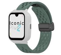 Correas de Repuesto Compatibles con SaveFamily SmartWatch-Banda de Silicona Transpirable, Ajustable y Cómoda-Compatible con SaveFamily Iconic Plus 2/Senior/SaveWatch Plus 4G 20mm Correas (Verde)