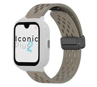 Correas de Repuesto Compatibles con SaveFamily SmartWatch-Banda de Silicona Transpirable, Ajustable y Cómoda-Compatible con SaveFamily Iconic Plus 2/Senior/SaveWatch Plus 4G 20mm Correas (Marrón)