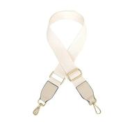 Correas De Repuesto Para Bolso 2 Pcs Bag Chain Webbing With Pu Straps Handbag Belt Replacement Women Accessories Belts Wide Shoulder Strap(Beige)