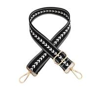 Correas De Repuesto Para Bolso 2 Pcs Wide Adjustable Nylon Colored Bag Strap Handbag Belt Shoulder(Black)