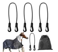 Correas de repuesto para patas de techo de caballo, techo de caballo, cinturón elástico de repuesto para manta de caballo, tierrec ligero, inserto de fijación al aire libre: aprox. 54 cm, todas las