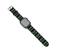 Correas de repuesto para reloj con texto en inglés "I Put The Double D's in ST. PADDY'S DAY", correas deportivas compatibles con Apple Watch, 42mm/44mm, Acero inoxidable, Amatista
