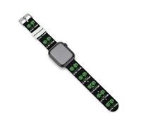 Correas de repuesto para reloj con texto en inglés "I Put The Double D's in ST. PADDY'S DAY", correas deportivas compatibles con Apple Watch, 42mm/44mm, Acero inoxidable, Amatista