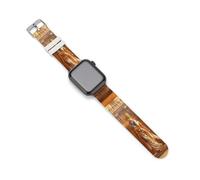 Correas de repuesto para reloj de historia de las pirámides del antiguo Egipto Egipto, correas de silicona compatibles con Apple Watch, 42mm/44mm, Acero inoxidable, Amatista