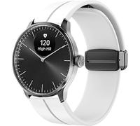 Correas de Respirable Silicona Compatible con Withings Smartwatch 18mm/20mm Correas,Correa Deportivas Suave de Repuesto para Mujeres y Hombres (Blanco, 18mm)