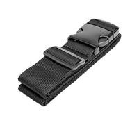 Correas de Seguridad for Equipaje Ajustables, sin contraseña, Hebilla antipérdida, Cinturones, Accesorios for Maleta Viaje, 4 Uds(Black)