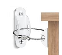 Correas de seguridad para muebles - Reportero de correa de pared resistente, kit antipuntas de tocador de metal, arnés de muebles, correa de sujeción de cómoda, soporte de montaje en pared seguro