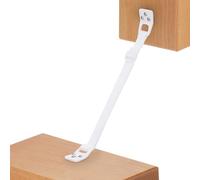 Correas de Seguridad para TV y Muebles de Bébé Earth - Juego de 8 Anclajes de Nylon Resistentes - Protección para Niños - Muy fáciles de Instalar - Un Protector Antiportazos Gratis - Blanco