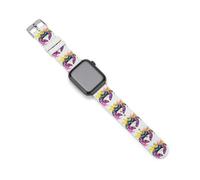 Correas de silicona de repuesto para reloj con diseño de cangrejo, teñido anudado, compatibles con Apple Watch, 38mm/40mm, Acero inoxidable, Amatista