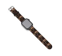 Correas de silicona de repuesto para reloj de caballo salvaje y yegua de animales salvajes, compatibles con Apple Watch, 38mm/40mm, Acero inoxidable, Amatista