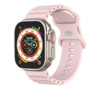Correas de silicona Ocean compatibles con Apple Watch Band de 1.61 pulgadas, 1.57 pulgadas, 1.49 pulgadas, para mujeres y hombres, correa de repuesto suave y transpirable compatible con Apple Watch