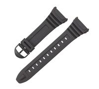 Correas de silicona resistentes al agua compatibles con Casio 3239 W-96H-1A, 2A y 9A, correa deportiva caucho negra for hombre