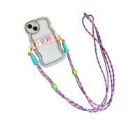 Correas de teléfono alrededor del cuello | Correa de teléfono móvil, la correa de la carcasa no irrita la piel, clip trasero ajustable, estilo lindo para smartphone, portátil., rosa, Se référer au