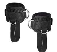 Correas de Tobillo Fitness, 2 Piezas Correas Tobillo Gimnasio Tobilleras Poleas Gym Correas de Tobillo Fitness Ajustable Correas Tobillos para los Tobillos, para Mujeres y Hombres, Gimnasio, Fitness