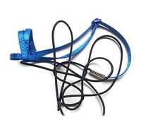 Correas de tracción para loros para actividades al aire libre, correa de arnés para pájaros, ajustable, antimordeduras, cuerda de entrenamiento para mascotas, para cachorros, cuerda de paja, nido
