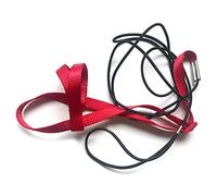 Correas de tracción para loros para actividades al aire libre, correa de arnés para pájaros, ajustable, antimordeduras, cuerda de entrenamiento para mascotas, para cachorros, cuerda de paja, nido
