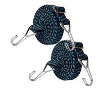 Correas de trinquete para amarre, Correas De Cuerda Elástica Con Ganchos Multicolor 0,5-5m Paquete 1,2,3(2pcs Blue,2m)