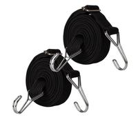 Correas de trinquete para amarre, Correas De Cuerda Elástica Con Ganchos Multicolor 0,5-5m Paquete 1,2,3(2pcs Black,2m)