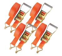 Correas de Trinquete para Neumáticos, Juego de 4 Tensores de Cuerda de Alta Resistencia, Correas de sujeción para Ruedas en remolques, para Moto, Bici, Embarcación, Furgoneta, Carga