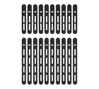 Correas de Varilla de : 20 Piezas Cinturones elásticos de Silicona para Bote, Cubierta con Agujeros Seguros, Bandas de Herramientas de fundición para Caza, jardinería, mochilero, Camping, Pala de
