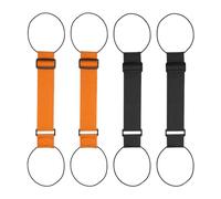 Correas De Viaje 4 Piezas - Sujeción Elástica para Equipaje y Bolsos - Accesorios Personalizados en Negro