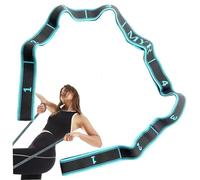 Correas de Yoga para Estiramiento, Correa de Yoga 9 bucles 39.4x1.4 Banda de Estiramiento elástico con Marcas numéricas para, Dance & Gymnastics