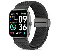 Correas elásticas trenzadas compatibles con Woneligo/Fitpolo Smart Watch IDW13, correas de nailon suave para reloj FITVII H56/ENOMIR ID208BT/TOOBUR IDW16/MILOUZ IDW19 para mujeres y hombres