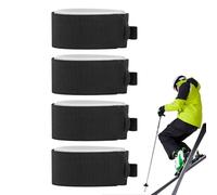 Correas extensas - Vendas de esquí de nailon ajustables, correas reutilizables, organizador duradero para equipos de deportes de invierno | Cintas de fijación para palos de snowboard, esquí