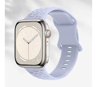 Correas grabadas compatibles con Apple Watch Band de 40 mm, 41 mm, 38 mm, 42 mm, 44 mm, 45 mm, 46 mm, 49 mm, correa de silicona suave con patrón de leopardo para iWatch Series 10, 9, 8, 7, 6, 5, 4, 3