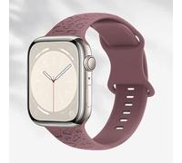 Correas grabadas compatibles con Apple Watch Band de 40 mm, 41 mm, 38 mm, 42 mm, 44 mm, 45 mm, 46 mm, 49 mm, correa de silicona suave con patrón de leopardo para iWatch Series 10, 9, 8, 7, 6, 5, 4, 3