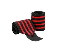Correas Levantamiento 1/2 muñequeras de soporte for muñeca, correas extra fuertes for levantamiento pesas, vendajes for, equipo protección for fitness(2PC BLACK RED)