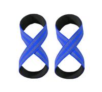 Correas Levantamiento 1 par de correas for levantamiento pesas, peso muerto for potencia, gimnasio, muñequeras, fitness, culturismo(Blue,L)