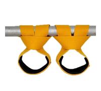 Correas Levantamiento 1 par de correas levantamiento pesas for gimnasio, cinturón refuerzo for peso muerto, muñequeras antideslizantes for fitness(Yellow,L)