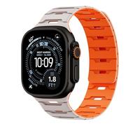 Correas magnéticas de silicona para Apple Watch Ultra 3 Band de 49 mm, 46 mm, 44 mm, 45 mm, 42 mm, 41 mm, 40 mm, 38 mm, correa de goma impermeable con imán deportivo seguro para iWatch SE 2/3/Series