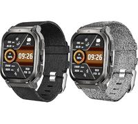 Correas Nylon Suave para KOSPET Tank M3/M2/Ultra T2/T3 - Compatible con AMAZTIM M2/M3/C20 Pro/T2/T3 y WalkerFit M2/M6 Ultra/Pro - Ajustable y Transpirable (Negro+Gris)