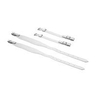 Correas para acordeón, ajustables en PU de alta calidad, 1 par negro, rojo y blanco - Cómodas y resistentes, reducen la fatiga en largas sesiones - Ideal para músicos y estudia (Blanca)