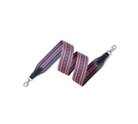 Correas para Bolsos Correa de Bolso Tejida a Mano con patrón clásico for Hombro, Repuesto Lona, Correa Ancha(Blue Silver Buckle,90CM)