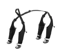 Correas para botas para perros - Protección reflectante e impermeable para patas de 17,8 x 10,2 cm, zapatos de antideslizante, botas ajustables para mascotas con correas | C