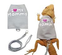 Correas para Dragón Barbudo - Transpirable Luminosa para Suministros De Mascotas Pequeñas | Arnés para Lagartos Y Reptiles - para Acampada Vida Urbana Viajes Nocturnos Transporte Diario Compras