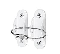 Correas para la seguridad de los muebles anti - Kit de punta anti | punta de metal 3 x 1,5 x 1,5 cm, de pared, conector de pared para muebles para estanterías de estanterías de gabinete