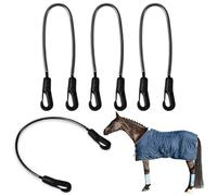Correas Para Las Patas De Mantas De Caballo | Kit De 4 Piezas Ecuestres - Cuerda Para Alfombra Entrenamiento Ecuestre | para Entrenadores Instructores Veterinarios Jinetes de Competición