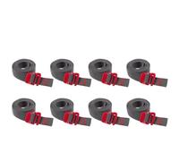 Correas para Mochilas 8/1PCS Outdoor Travel Backpack Nylon Tape Rope with Quick Release Hook Tension Belts 1.5m Fixed Straps(8PCS)