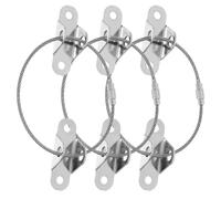 Correas para Muebles a Prueba de Bebés 3 Juegos Acero Inoxidable | Plata, Kit Tornillo Autorroscante y Taco de Expansión, para Seguridad de Pared en Mobiliario