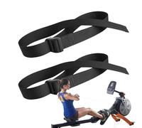 Correas Para Pedales De Máquina Para Ejercitar Piernas: 2 Piezas De Repuesto De Arnés De Pie Ajustable, Correas Para Pies Para Máquina De Remo, Accesorio De Ciclismo Seguro Para Entrenador Elíptico, S