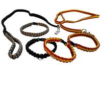 Correas para Perro de Paracord Táctico Artesanal Elegir: en uno o Dos Colores - Trenzado King Cobra - Resistente para Trabajo y Aventuras - Hecho a Mano