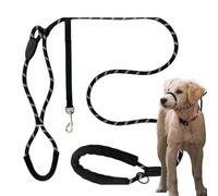 Correas para perros con bozal - para la nariz acolchado, se en la oscuridad, diseño antitirones | correas antiladridos engrosadas para controlar a los perros de forma segura durante los paseos